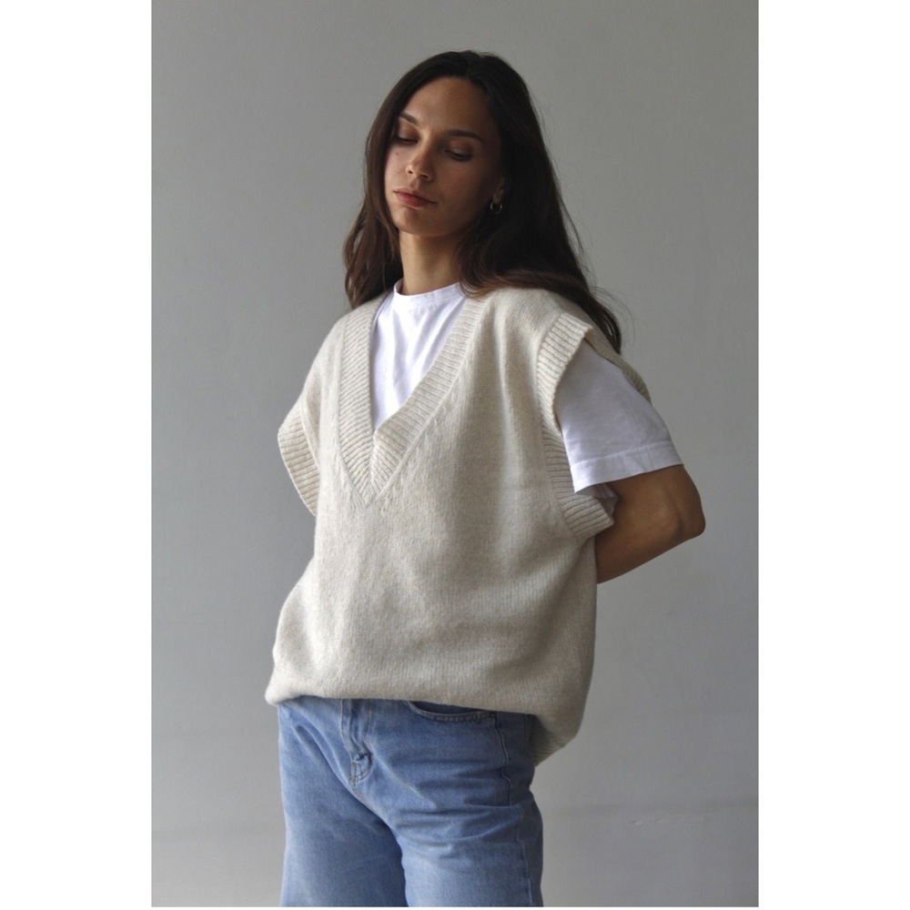 Marc by Marc Jacobs White Knit Sweater Vest
